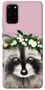 Чохол Raccoon in flowers для Galaxy S20 Plus (2020)