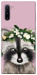 Чехол Raccoon in flowers для Galaxy Note 10 (2019)