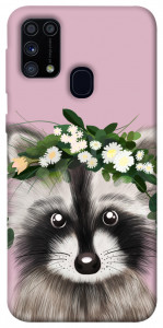 Чохол Raccoon in flowers для Galaxy M31 (2020)