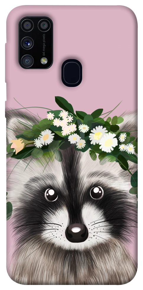 Чехол Raccoon in flowers для Galaxy M31 (2020)