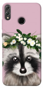 Чехол Raccoon in flowers для Huawei Honor 8X