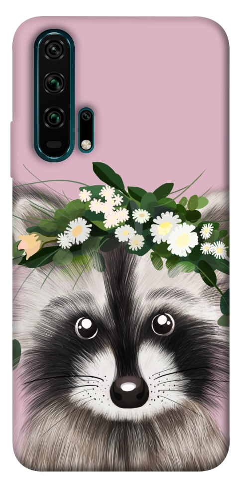 Чохол Raccoon in flowers для Huawei Honor 20 Pro