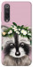 Чохол Raccoon in flowers для Xiaomi Mi 9 SE