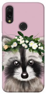 Чохол Raccoon in flowers для Xiaomi Redmi Y3