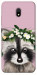 Чехол Raccoon in flowers для Xiaomi Redmi 8a