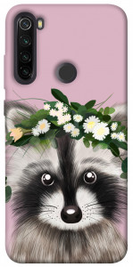 Чохол Raccoon in flowers для Xiaomi Redmi Note 8T