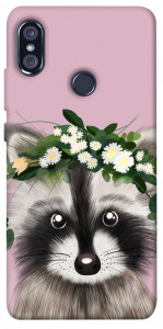 Чохол Raccoon in flowers для Xiaomi Redmi Note 5 (DC)