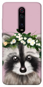 Чохол Raccoon in flowers для Xiaomi Mi 9T Pro