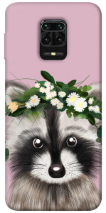 Чохол Raccoon in flowers для Xiaomi Redmi Note 9S