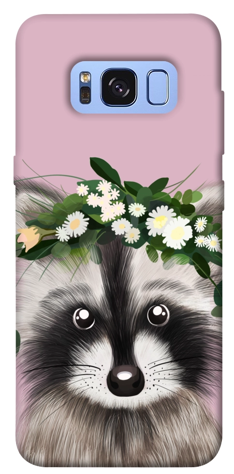 Чохол Raccoon in flowers для Galaxy S8 (G950)