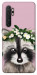 Чехол Raccoon in flowers для Xiaomi Mi Note 10 Lite