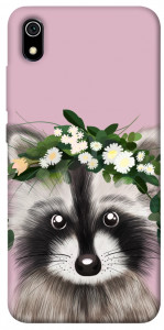 Чохол Raccoon in flowers для Xiaomi Redmi 7A