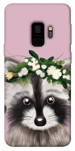 Чехол Raccoon in flowers для Galaxy S9