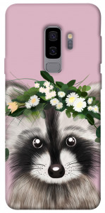 Чехол Raccoon in flowers для Galaxy S9+