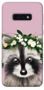 Чехол Raccoon in flowers для Galaxy S10e