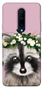 Чехол Raccoon in flowers для OnePlus 7 Pro