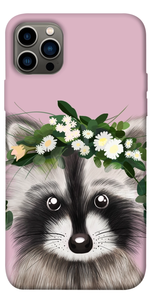 Чохол Raccoon in flowers для iPhone 12 Pro