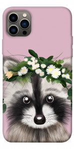 Чехол Raccoon in flowers для iPhone 12 Pro