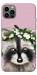 Чохол Raccoon in flowers для iPhone 12 Pro