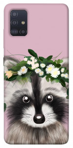 Чехол Raccoon in flowers для Galaxy M51