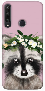Чохол Raccoon in flowers для Huawei Y6p