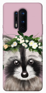 Чехол Raccoon in flowers для OnePlus 8 Pro