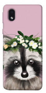 Чехол Raccoon in flowers для Samsung Galaxy M01 Core