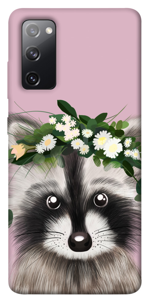 Чохол Raccoon in flowers для Galaxy S20 FE