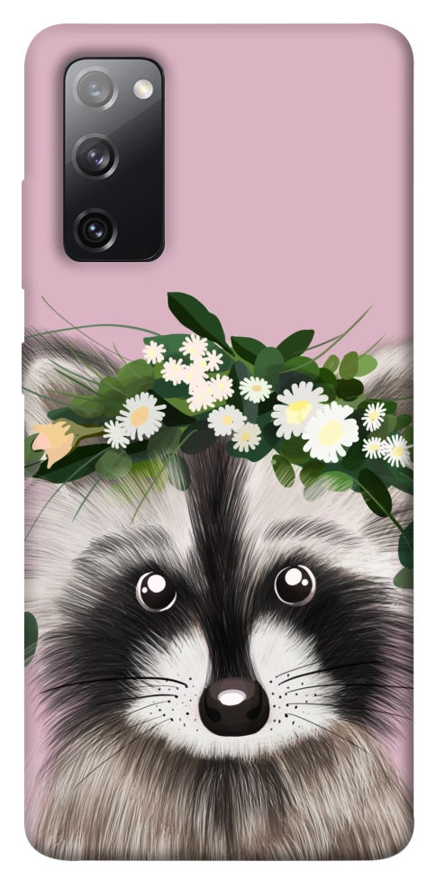 Чехол Raccoon in flowers для Galaxy S20 FE