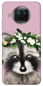 Чехол Raccoon in flowers для Xiaomi Redmi Note 9 Pro 5G