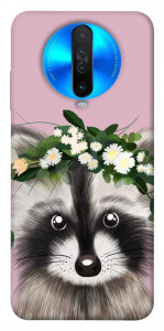 Чохол Raccoon in flowers для Xiaomi Redmi K30