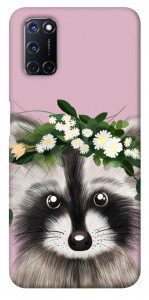 Чехол Raccoon in flowers для Oppo A52