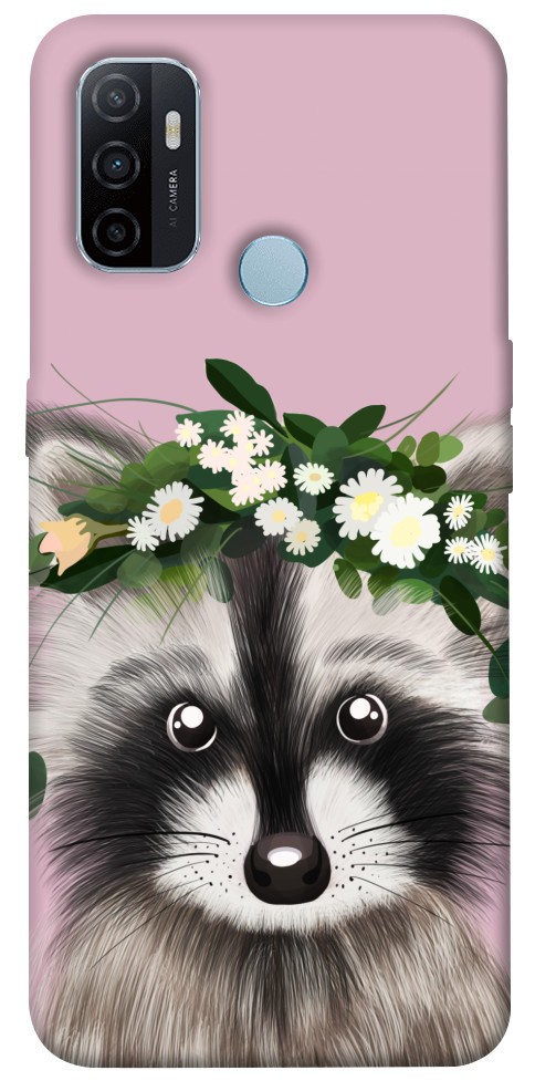 

Чехол Raccoon in flowers для Oppo A53 1362953