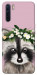 Чохол Raccoon in flowers для Oppo A91