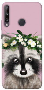 Чехол Raccoon in flowers для Huawei P40 Lite E