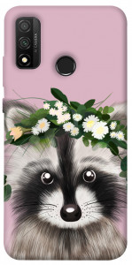 Чехол Raccoon in flowers для Huawei P Smart (2020)