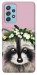 Чохол Raccoon in flowers для Galaxy A52