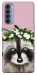 Чохол Raccoon in flowers для Oppo Reno 4 Pro