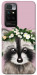 Чохол Raccoon in flowers для Xiaomi Redmi 10