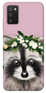 Чохол Raccoon in flowers для Galaxy A03s