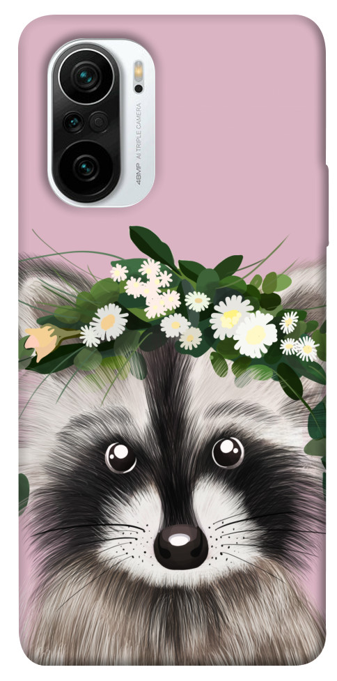 Чехол Raccoon in flowers для Xiaomi Mi 11i