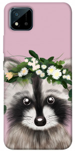 Чехол Raccoon in flowers для Realme C11 (2021)