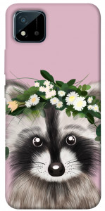 Чохол Raccoon in flowers для Realme C11 (2021)