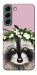 Чехол Raccoon in flowers для Galaxy S22