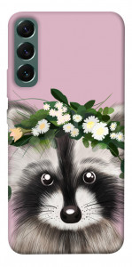 Чохол Raccoon in flowers для Galaxy S22+