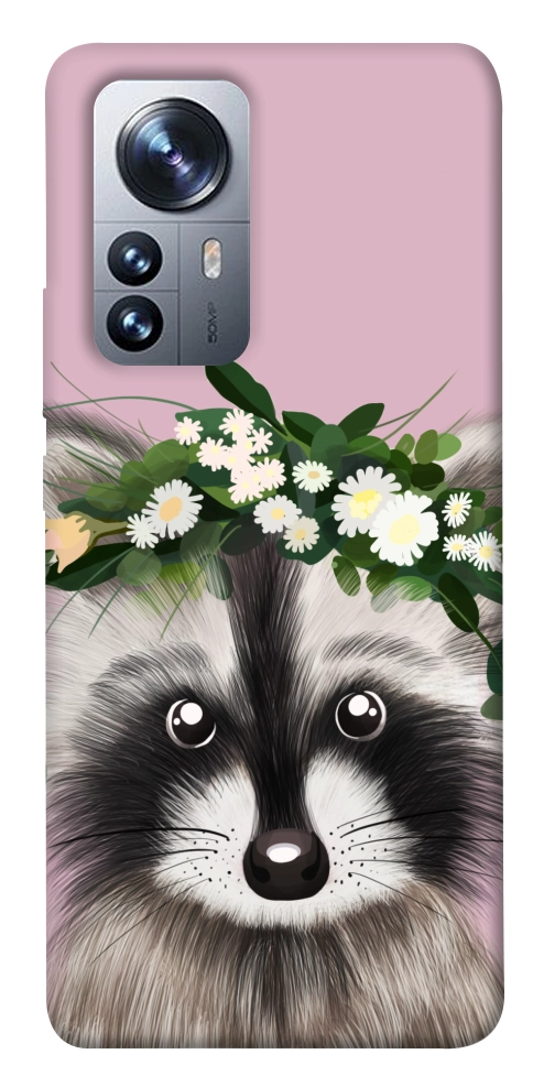 Чехол Raccoon in flowers для Xiaomi 12