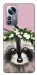 Чехол Raccoon in flowers для Xiaomi 12