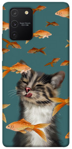 Чохол Cat with fish для Galaxy S10 Lite (2020)