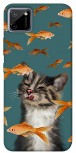 Чохол Cat with fish для Realme C11