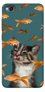 Чехол Cat with fish для Xiaomi Redmi 4A
